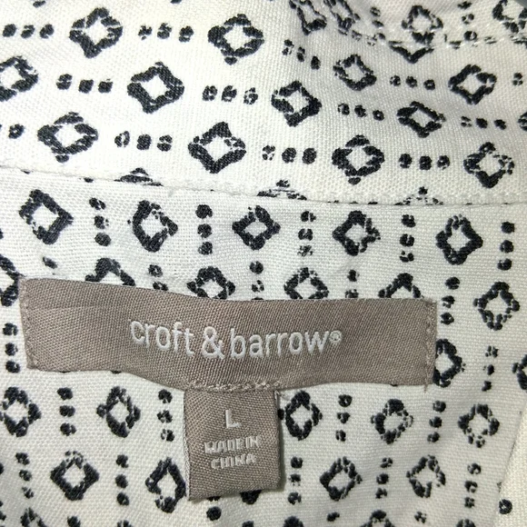 Croft & Barrow Black and White Patterned Jacket - Picture 2 of 4